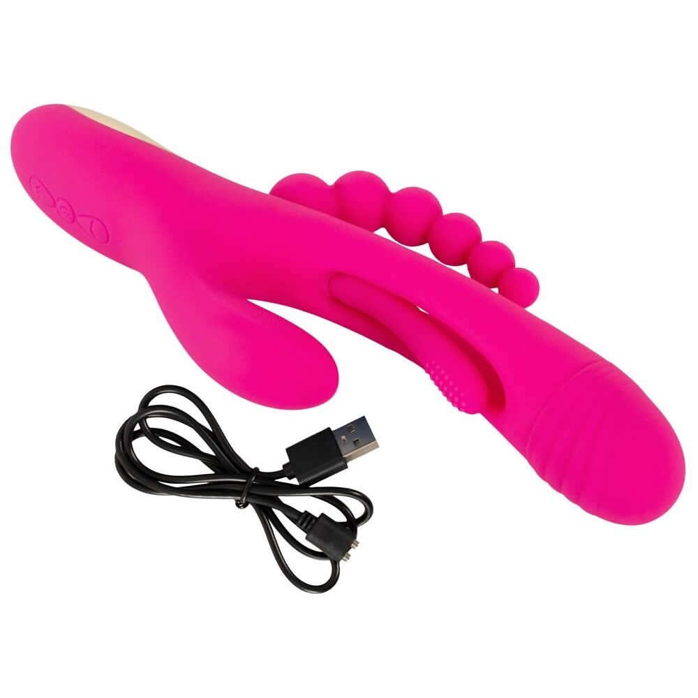 Triple Vibrator med Flicking Tongue