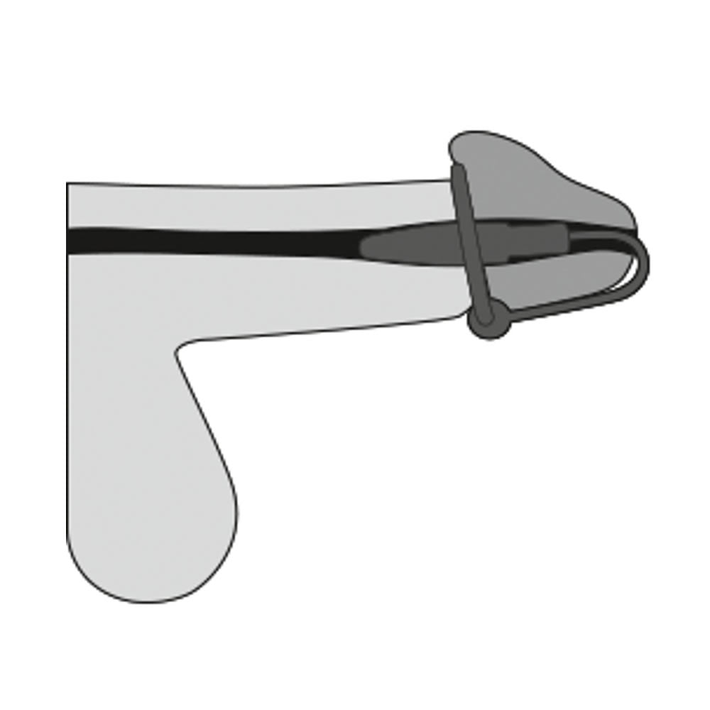Dilator med Penishovedring af Silikone