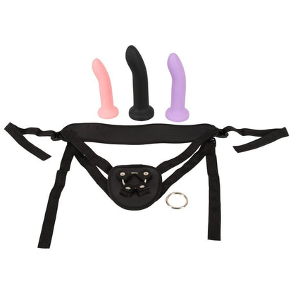 Strap-On Collection Sæt med 3 Dildoer og Harness