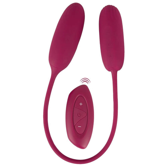 Shaking & Vibrating Trådløs Duo Vibrator Æg
