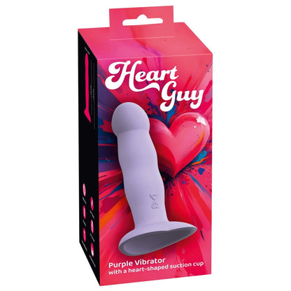 Heart Guy Purple Vibrator med Sugekop