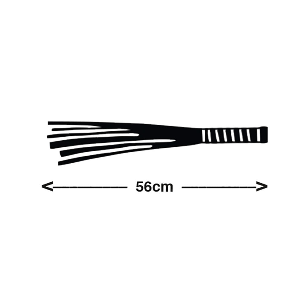 Læder Flogger Pisk med Dildo Træ Greb