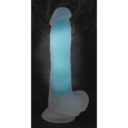 Selvlysende Glow in the Dark Dildo med Sugekop